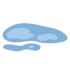 Water Puddle Vector Illustration 