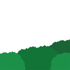 Obraz premium Nature hedge, Garden green bushes. Cartoon shrub and bush vector