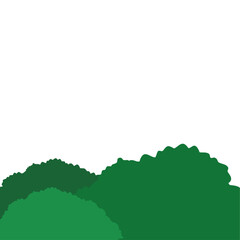 Fototapeta premium Nature hedge, Garden green bushes. Cartoon shrub and bush vector