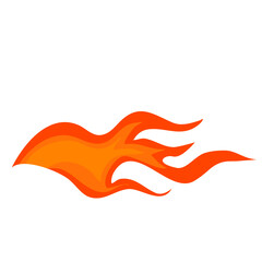 Tribal hot rod fire flame motorcycle sticker and car decal vector art graphic. Flame Decal for design  