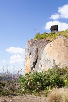 Vertical shot of the archeological site of Antongona in the Imamo Region of Madagascar