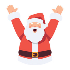 santa claus happy