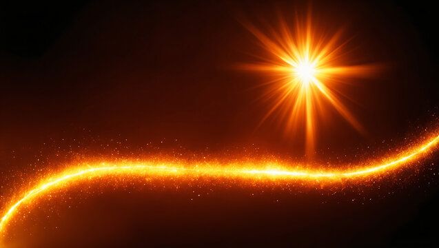 Overlay, flare light transition, effects sunlight, lens flare, light leaks. High-quality stock image of warm sun rays light effects, overlays or Goldenrod Yellow flare isolated on black background for