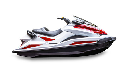 Jet ski isolated from transparent background