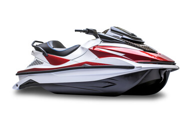 Jet ski isolated from transparent background
