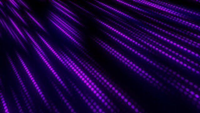 Stylish amazing digital looped purple 80's style digital data stream background.