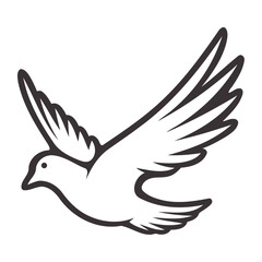 world peace day dove illustration