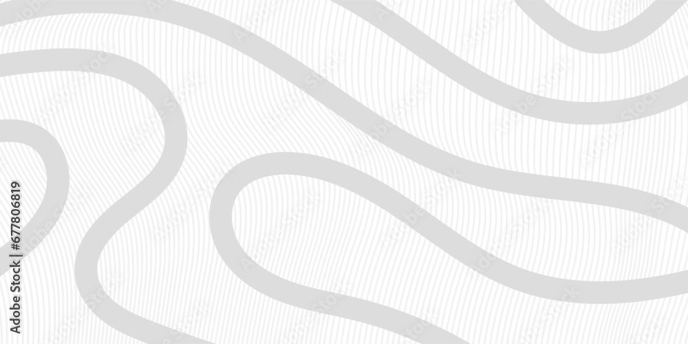 Poster abstract gray background with wavy lines. modern background with white and grey wave lines. minimal 