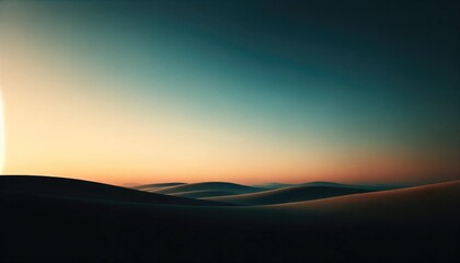 Tranquil Desert Sunset
