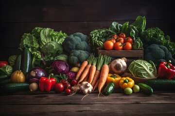 vegetables on the market.