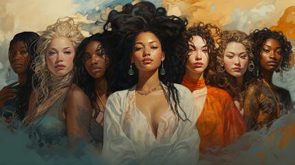 women diversity ai generated