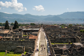 Pompeje z g&oacute;ry