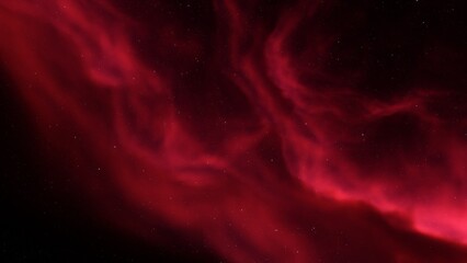 Cosmic background with a blue purple nebula and stars
