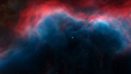 Fototapeta premium Universe filled with stars, nebula and galaxy