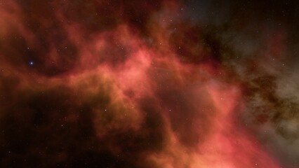 Fototapeta premium Universe filled with stars, nebula and galaxy