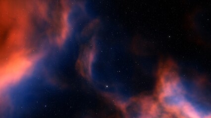 Fototapeta premium Universe filled with stars, nebula and galaxy