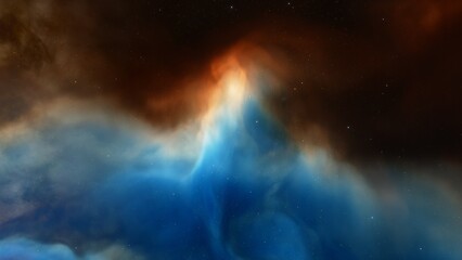 Space nebula, for use with projects on science, research, and education. Illustration
