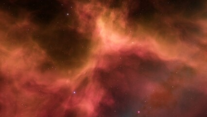 Fototapeta premium Deep space nebula with stars. Bright and vibrant Multicolor Starfield Infinite space outer space background with nebulas and stars. Star clusters, nebula outer space background 3d render 