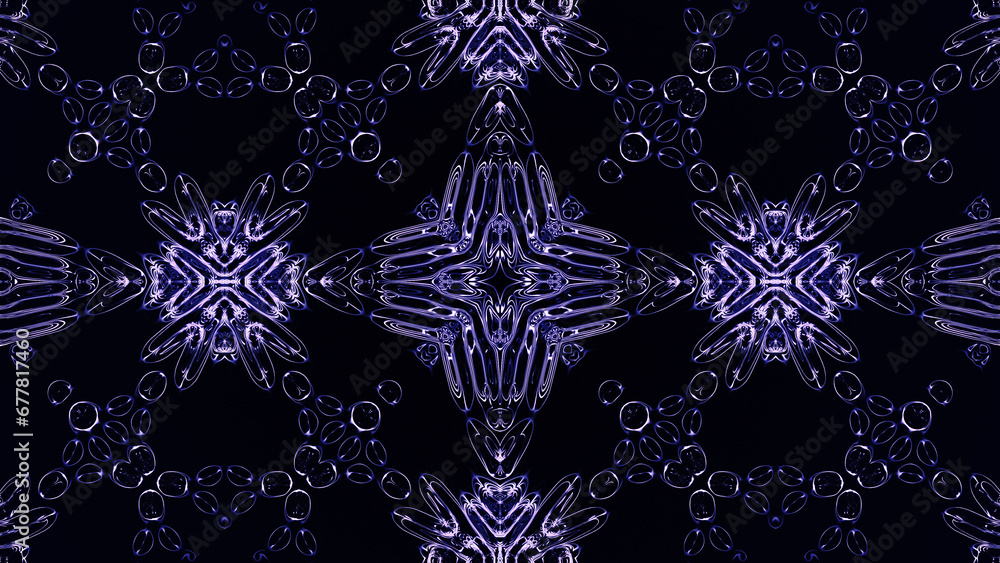 Poster abstract kaleidoscope with geometric pattern. kaleidoscopic background design. hypnotic background. 