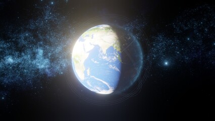 Global Connection Lines - Data Exchange, Pandemic, Computer Virus