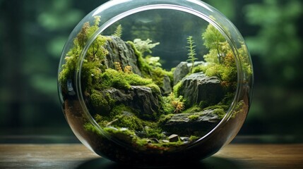 
MOSS TERRARIUM ART::