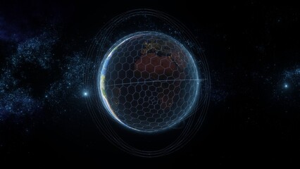 Obraz premium Global Communication Network