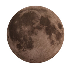 full moon on transparent,background