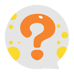 bubble with interrogation sign discussion