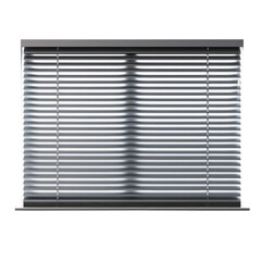 A set of blinds, an essential window covering, is isolated on a transparent background, creating a clean and minimalist visual.