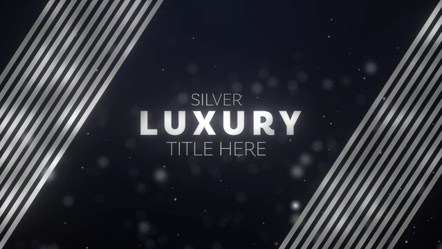 Elegant Silver Award Text and Title Intro