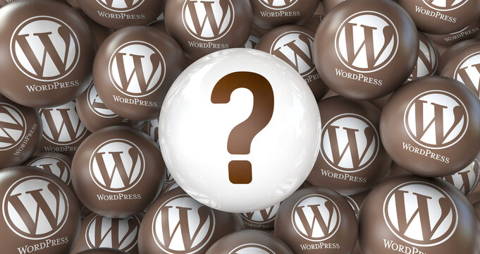 Wordpress, An open source web software - Wordpress social media background.