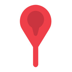 pin icon location on white backgroound