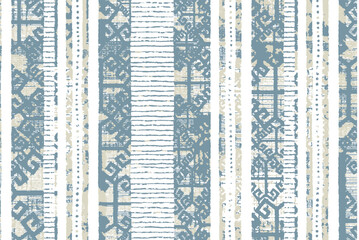 Seamless African pattern. Ethnic ornament on the carpet. Aztec style. Figure tribal embroidery. Indian, Mexican, folk pattern.