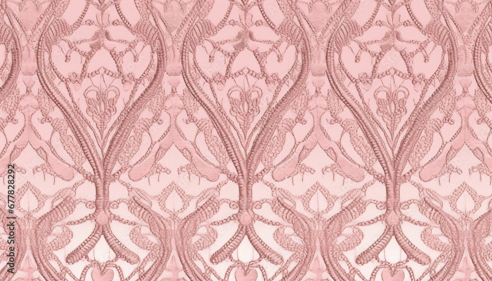 Poster floral pattern and silk create elegant old fashioned tapestry design element generated by ai