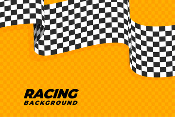 flat racing checkered flag racing background
