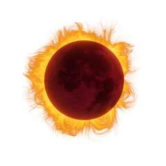 Total solar eclipse with fog