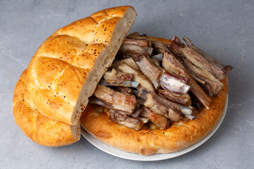 Traditional delicious local Turkish food; Buryan kebab. It is a meat dish that belongs to Siirt and Bitlis regions. It is also called 