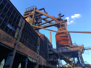 Industry factory plant construction high furnace - 677832233