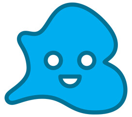 Smile shape icon. Vector illustration.	