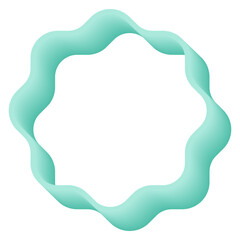 Star 3d icon frame. Vector illustration.