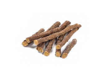 Roots licorice isolated on the white background