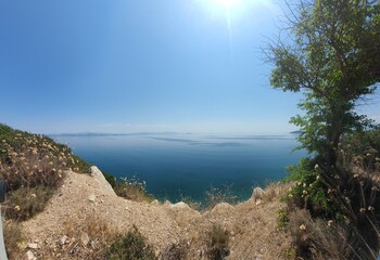 View onto the greek sea near Nafplion, Peloponnes, Greece