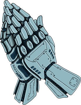 Praying robot hands Albrecht Durer technology  