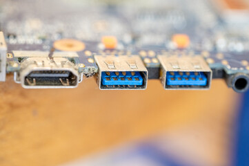 USB and HDMI sockets
