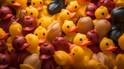 Autumnal Assembly: Maroon to Brown Rubber Duck Spectrum