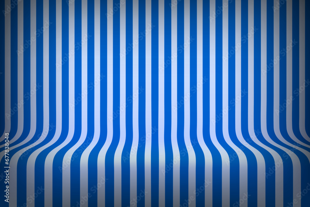 Aufkleber empty studio with blue stripes on floor and wall. 3d style vector illustration