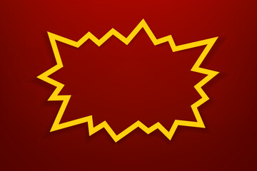 Frame with copy space. 3d style vector illustration