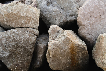 Cobblestone texture. Nature wallpaper