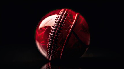 Dynamic image of a cricket ball in mid-flight, propelled by a fast bowler, masterfully conveys the photography's ability to encapsulate the intensity and speed of the game