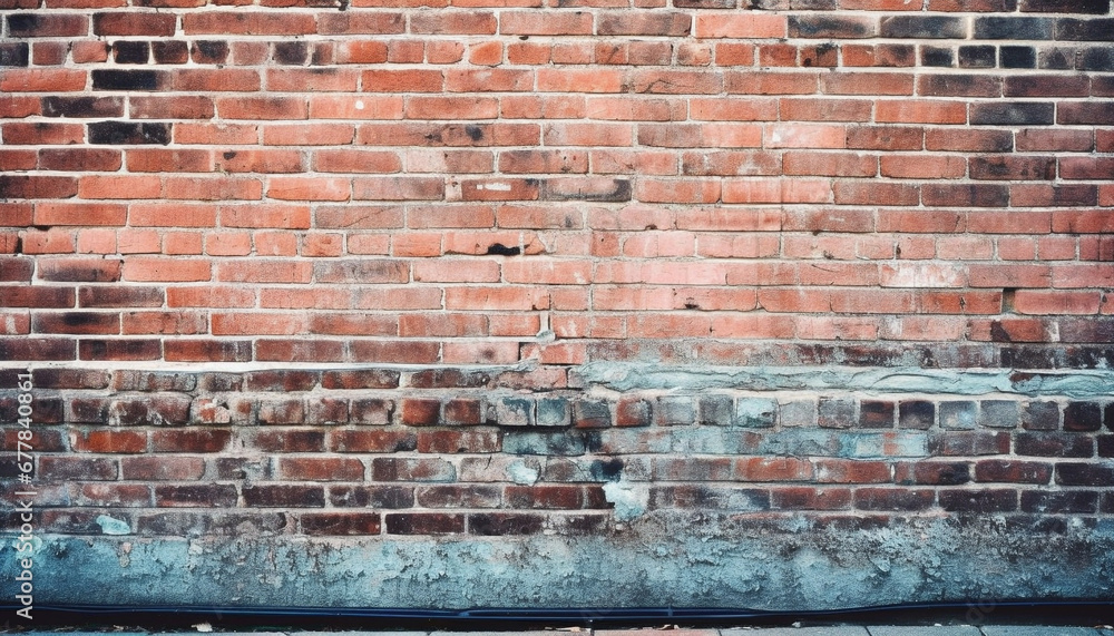 Poster weathered brick wall backdrop with abstract textured pattern design generated by ai